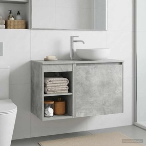 vidaXL Ντουλάπι Μπάνιου Γκρι Σκυροδέματος 30 x 44,5 x 50 εκ.