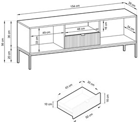 Έπιπλο τηλεόρασης Palermo-Leuko