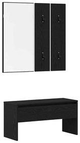 vidaXL Σετ Επίπλων Διάδρομου 4 pcs Μαύρη δρυς 80 x 30.5 x 40 εκ