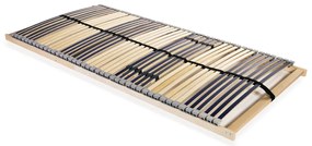 vidaXL Τελάρο Κρεβατιού με 42 Σανίδες &amp; 7 Ζώνες 140 x 200 εκ.