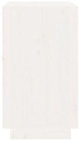 vidaXL Κάβα Κρασιών Λευκή 55,5 x 34 x 61 εκ. από Μασίφ Ξύλο Πεύκου