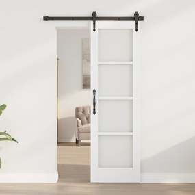 vidaXL Πόρτα Εσωτερικού Χώρου με Γυαλί "ORKDAL" Λευκή 61x198,5x4 εκ.