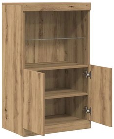 vidaXL Πλαϊνό γραφείο Καφέ 60 x 37 x 100 εκ. Επεξεργασμένο ξύλο