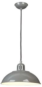 Κρεμαστό Φωτιστικό Οροφής 1xE27  Καμπάνα Φ30cm  Franklin Elstead Lighting-FRANKLIN-P-GY-Γκρι FRANKLIN-P-GY