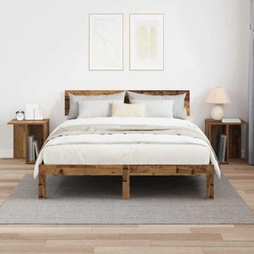 vidaXL End Table 2 pcs Παλιό ξύλο 37 x 32 x 40 εκ Επεξεργασμένο ξύλο