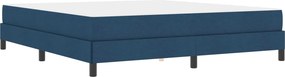 vidaXL Κρεβάτι με ελατήρια Μπλε 180 x 200 cm ύφασμα