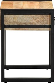 vidaXL Side Table 35x35x50 cm Στερεό ακατέργαστο ξύλο Mango