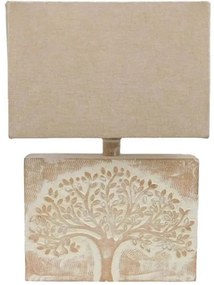 Φωτιστικό Επιτραπέζιο Oliva 019796 28x10x42cm Ε27 40W White-Beige