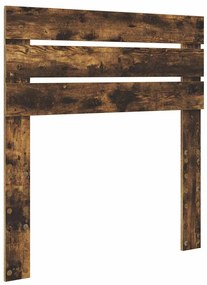 vidaXL Κεφαλάρι Καπνιστό Δρύς 80 cm Επεξεργασμένο ξύλο