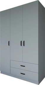 Τριφυλλη Ντουλαπα Γκρι SYLVA VOVESA 45x120x180