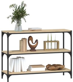 vidaXL Βιβλιοθήκη Sonoma Δρυς 100x33x70,5 εκ. Επεξεργ. Ξύλο &amp; Ατσάλι