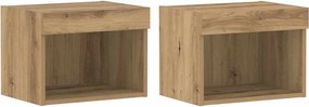 vidaXL Σετ επίπλου τηλεόρασης 2 pcs Artisan Oak Επεξεργασμένο ξύλο