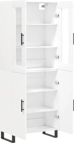 vidaXL Ντουλάπι Λευκό 69,5x34x180 εκ. από Επεξεργασμένο Ξύλο