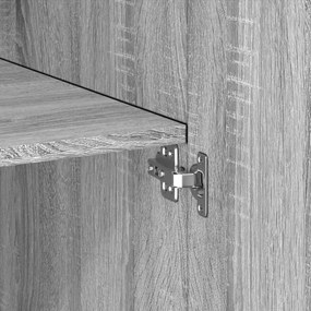 vidaXL Ντουλάπι Γκρι Sonoma 80x42,5x185 εκ. από Επεξεργασμένο Ξύλο