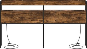 vidaXL Κεφαλάρι Αποθήκης με αποθήκευση Καπνιστή δρυς