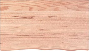 vidaXL Επιφάνεια Τραπεζιού Αν. Καφέ 100x60x2 εκ Επεξ. Μασίφ Ξύλο Δρυός