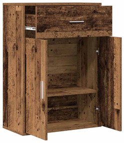 vidaXL Πλαϊνό γραφείο Παλαιό ξύλο 79 x 38 x 80 εκ. Επεξεργασμένο ξύλο