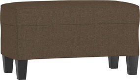 vidaXL Πάγκος Καφέ 100x35x41 εκ. Υφασμάτινος
