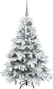 vidaXL Τεχνητό Χριστουγεννιάτικο Δέντρο Λευκό 120 cm ΠΕ και PVC