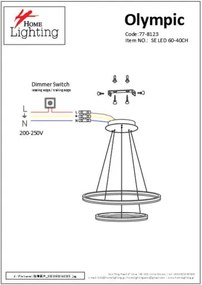 SE LED 60-40 OLYMPIC PENDANT CHROME Α5