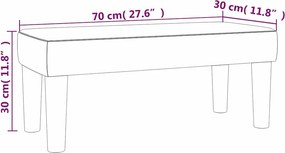 vidaXL | παγκάκι | Μπλε 70 x 30 x 30 εκ. ύφασμα