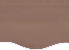 vidaXL Ανταλλακτικό Ύφασμα Τέντας Καφέ 430x295 εκ. Πολυεστέρας
