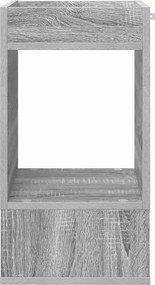 vidaXL End Table 2 pcs Γκρίζο Σονομα 30 x 30 x 56 εκ.