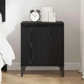 vidaXL Κομοδίνο Μαύρη δρυς 40 x 30 x 50 cm Επεξεργασμένο ξύλο