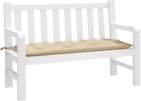vidaXL Μαξιλάρι Πάγκου Κήπου Μπεζ 120x50x7 εκ. Ύφασμα Oxford