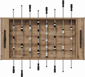 vidaXL Τραπέζι Φουτμπολ Τεχνίτικη Δρυς 146,5 x 74 x 85 εκ.