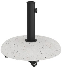 vidaXL Φορητή βάση ομπρέλας για πόλους 37/42/52/58mm λευκού σκυροδέματος