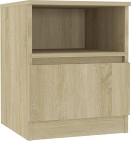 vidaXL Κομοδίνο Sonoma Δρυς 40 x 40 x 50 εκ. από Επεξ. Ξύλο