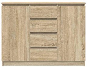 Συρταριέρα με Συρτάρια Sonoma Δρυς 100,5x35x76 εκ. Επεξ. Ξύλο - Καφέ