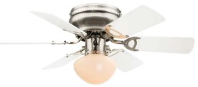 Ανεμιστήρας Οροφής Globo Lighting Ugo 0307W Νίκελ Ματ με Φως