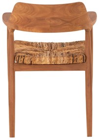 Καρέκλα-Πολυθρόνα C9401.01 Μασίφ Ξύλο Teak Φυσικό 58x52x77Yεκ. 58x52x77 εκ.