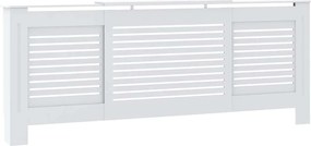 vidaXL Κάλυμμα Καλοριφέρ Λευκό 205 εκ. από MDF