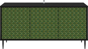 vidaXL Ντουλάπι TV GELEEN 102 x 33 x 51 εκ Μαύρη Δρυς