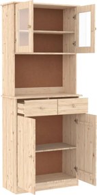 vidaXL Ντουλάπι ALTA 77 x 35 x 188 εκ. από Μασίφ Ξύλο Πεύκου