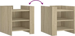 vidaXL Κομοδίνο Sonoma Δρυς 45x50x50 εκ. από Επεξεργασμένο Ξύλο