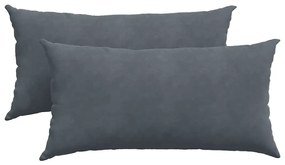 vidaXL Μαξιλάρι Καναπέ 2 pcs Σκούρο Γκρι 80 x 40 cm