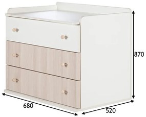 Κρεβατάκι μωρού Elgin 101, 80x120, 80x170, 95cm, 96 kg, Τάβλες για Κρεβάτι, Δεν ρυθμίζεται, Ρυθμιζόμενο ύψος ύπνου, Άσπρο, Ξύλο: Πεύκο | Epipla1.gr