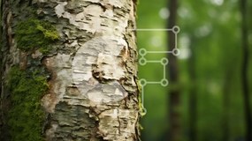 Intra Συλλεκτικό Ξύλινο Παζλ Plywood 4mm - Κορμός δέντρου με βρύα σε ένα δάσος Σε Ξύλινο Κουτί - Διαστάσεις: 10x10 cm – 25 κομμάτια