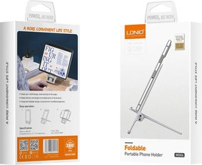 LDNIO βάση smartphone MG06, foldable, 4.7-7.2", λευκή
