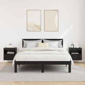 vidaXL Βάσεις τηλεόρασης 2 pcs Μαύρη Οξυά Επεξεργασμένο Ξύλο