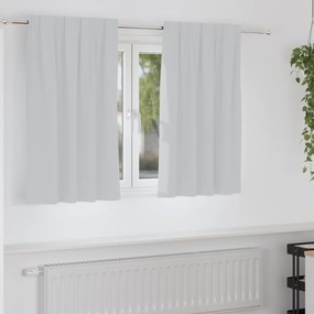 vidaXL Κουρτίνες 2 pcs Ανοιχτό Γκρι 140 x 140 cm Πολυεστέρας