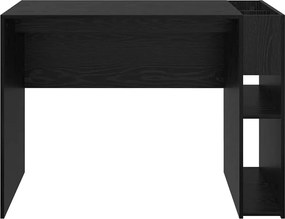 vidaXL Γραφείο Μαύρη Οξυά 109 x 50 x 78 εκ Επεξεργασμένο ξύλο