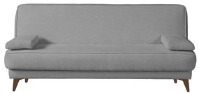 Καναπές Κρεβάτι Τριθέσιος LEO Ανοιχτό Γκρι 195x82x90cm - Ύφασμα - 14210234