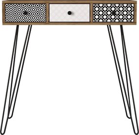 Κονσόλα ArteLibre LIDYA Καφέ Με Σχέδιο 90x35x91cm