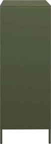 vidaXL Ντουλάπι Πράσινο Λαδί 68x39x103,5 εκ. από Ατσάλι