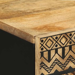 Μπουφές 60x33,5x75 εκ. από Μασίφ Ακατέργαστο Ξύλο Μάνγκο - Καφέ